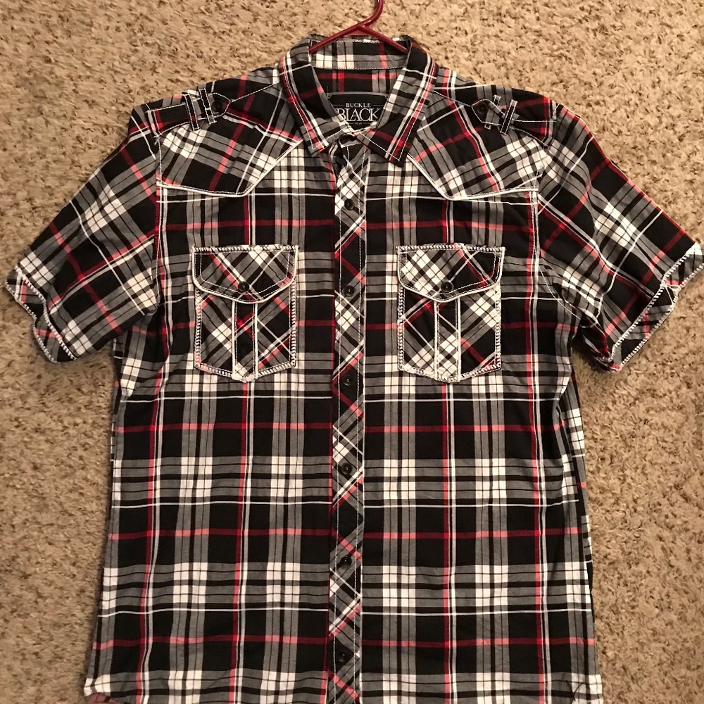 Buckle Black Men's Shirt